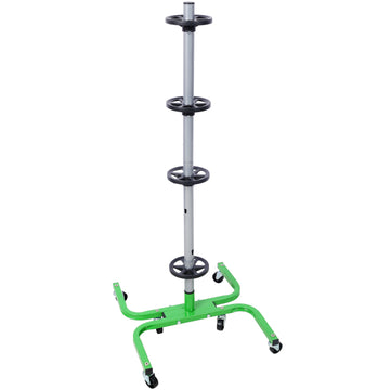Storage Stand With Wheels 275 Lbs Total Capacity Uses Six 2In Swivel Caster Wheels Green Color Green Steel