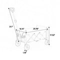 Lightweight Portable Heavy Duty Folding Beach Wagons With Wheels Outdoor Utility Carts For Grocery, Camping, Shopping, Sports, Garden With Large Capacity Army Green Army Green Steel