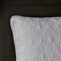 Reversible Bedspread Set Grey Queen Grey Cotton