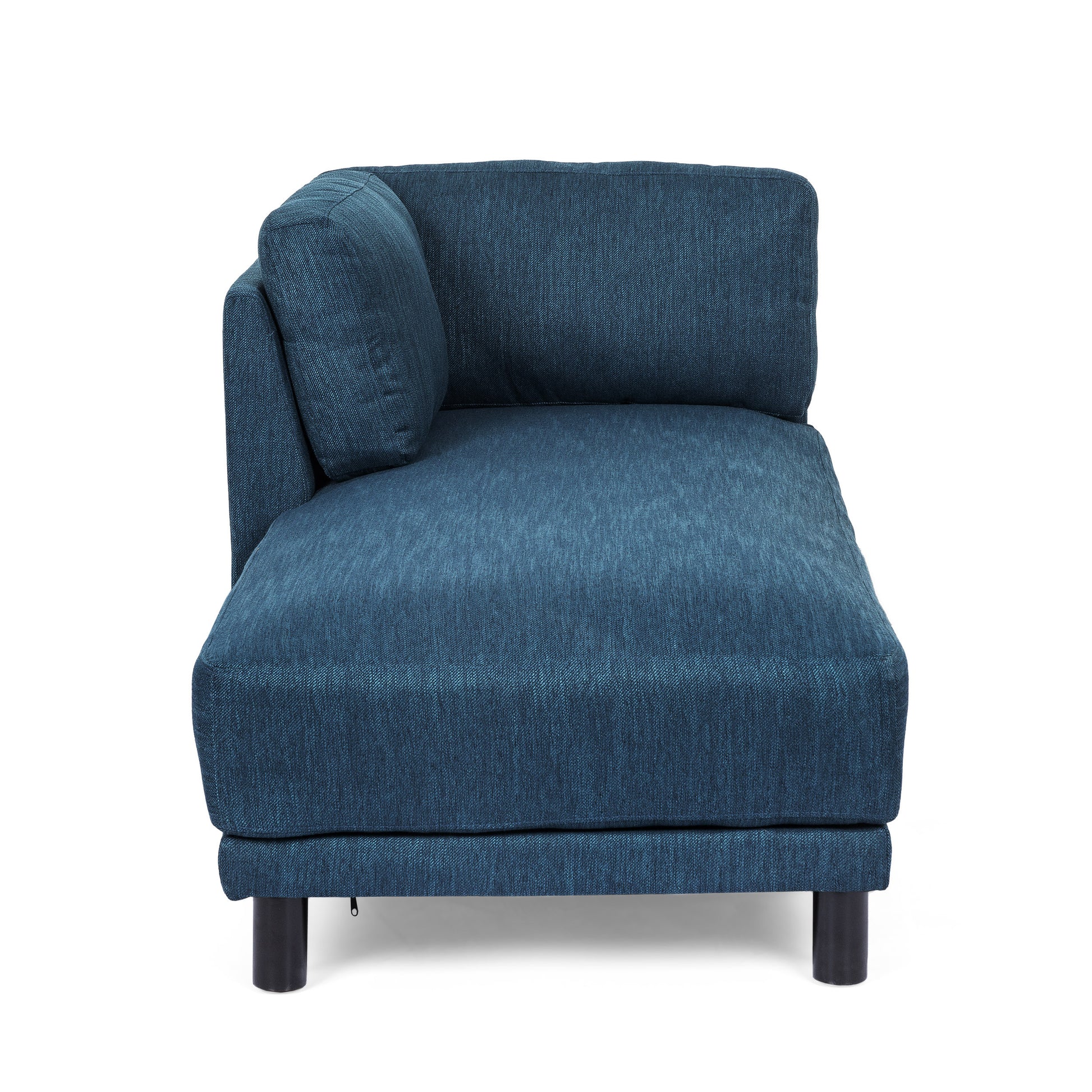 Chaise Lounge Navy Blue Fabric