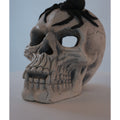 Demon Skull,Suitable For Outdoor Fireplace And Fire Pit, Halloween Decoration Black White American Traditional Magnesium Oxide