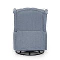 Classic Design, Manual Recliner Chair With 360 Degree Swivel Charcoal Fabric