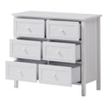 White 6 Drawer Dresser White Bedroom Wood
