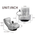 Adjustable Head And Waist, Game Chair, Lounge Chair In The Living Room, 360 Degree Rotatable Sofa Chair,Rotatable Seat Leisure Chair Deck Chair Green Metal Soft Cotton Metal