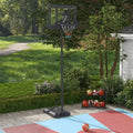 Soozier Portable Basketball Hoop, 7.5 10Ft Height Adjustable Swimming Pool Basketball Goal With 43.25