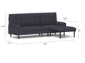 Grey Corduroy Sectional Sofa: Convertible 3 Seaters Sofa, L Shaped Sofa, And Bed Grey Velvet Metal Primary Living Space Medium Soft Loose Back Pillow Top Arms Foam Fabric Metal 3 Seat