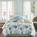 7 Piece Cotton Sateen Comforter Set Aqua King King Aqua Cotton