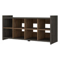 Harrison Entryway Shoe Rack, Eight Cube Spaces 8 Or More Brown Horizontal Primary Living Space Wood Contemporary Melamine Engineered Wood