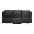 Modern Luxury Living Room Sofa Set 3Pc Reclining Sofa Loveseat Glider Reclining Chair Formal Furniture Premium Faux Leather Upholstery Comfortable Two Tone Gray Finish Dark Gray,Light Gray Faux Leather Wood Primary Living Space Luxury,Modern