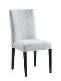 Carena White Finish Side Chair Set Of 2 White Synthetic Wood