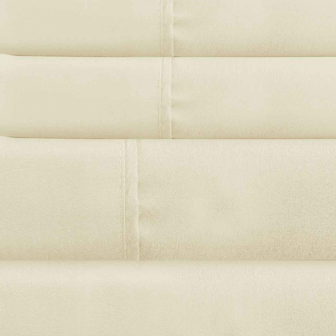 Lanester 4 Piece Full Size Deep Pocket Sheet Set The Urban Port, Cream Cream Microfiber