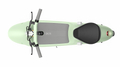 Electric Scooter With Foldable Seat W 35 Miles Operating Range & 15.5Mph Max Speed Green Green Aluminum