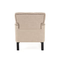 Harrison Tufted Club Chair Beige Primary Living Space American Traditional,Casual Fabric 1 Seat