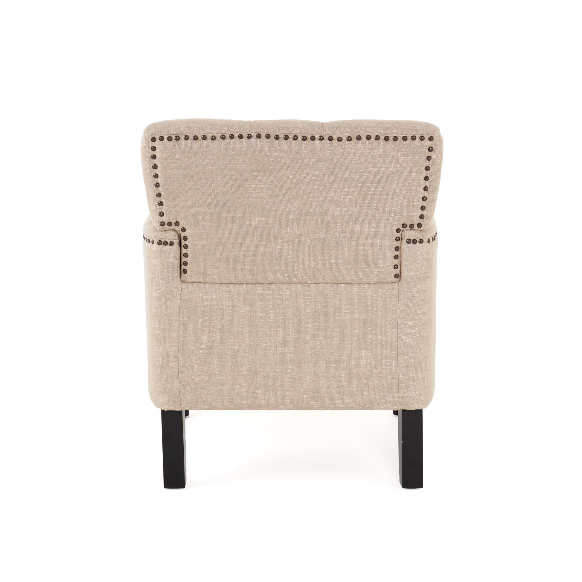 Harrison Tufted Club Chair Beige Primary Living Space American Traditional,Casual Fabric 1 Seat