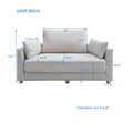 Foldable Sleeper Sofa Bed, Floor Sofa Chair Bed,Multi Functional, Circular Bed, Adjustable Futon Sofa Folding Lazy Sofa Couch,Double, For Balcony ,Living Room, Sitting And Sleeping Sofa,Beige,2Colors Beige Linen Primary Living Space Modern Linen 3 Seat