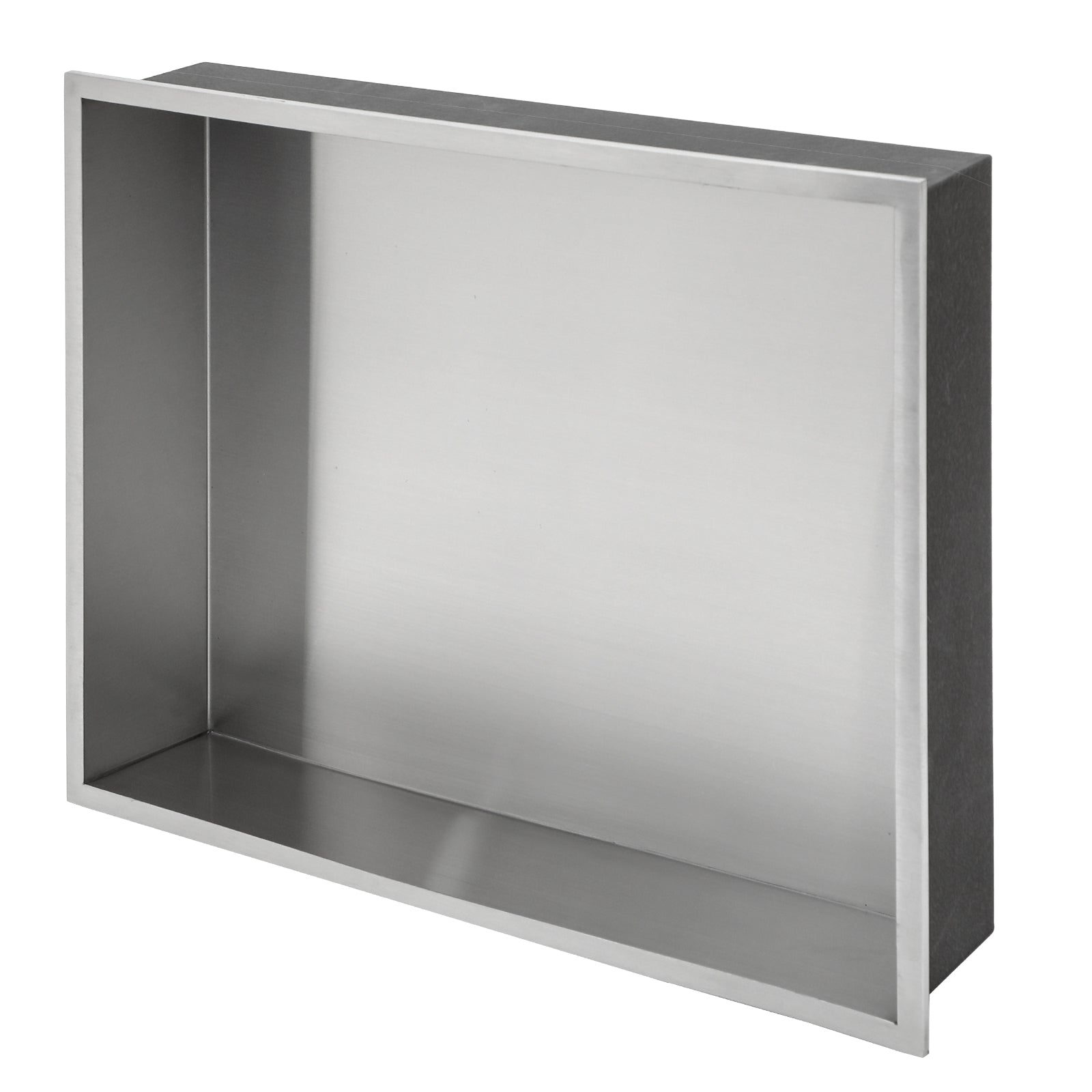 19" X 15" Stainless Steel Shower Niche, Brushed Nickel Brushed Nickel Stainless Steel