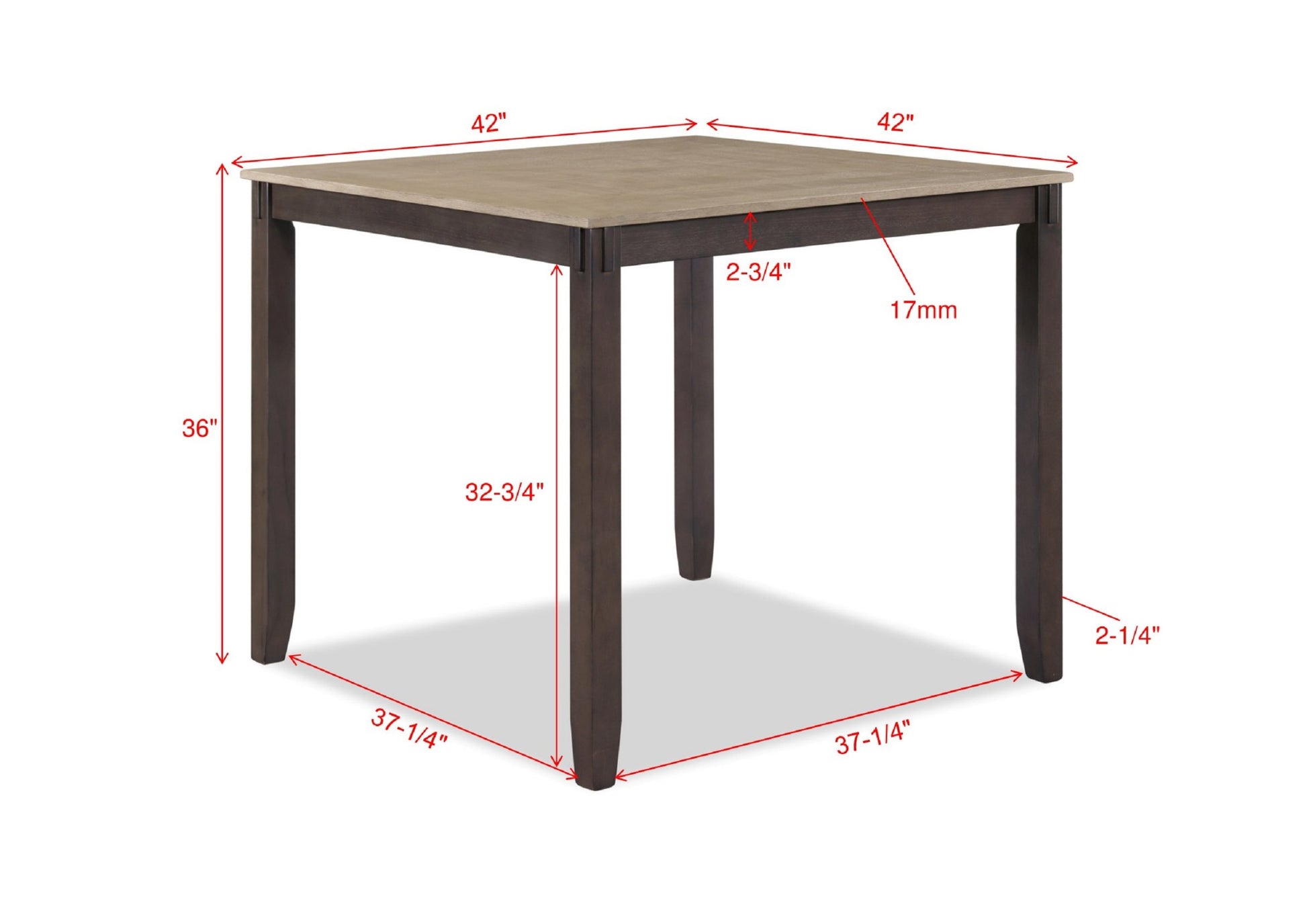 Rustic Farmhouse Transitional 5 Pc Counter Height Dining Set Square Table Wood Top Bottom Display Shelf Linen Look Fabric Upholstery Chair Wooden Dining Room Furniture Light Brown Finish Dinette Wood Wood Brown Ladder Back Gray Seats 4 Wood Dining Room