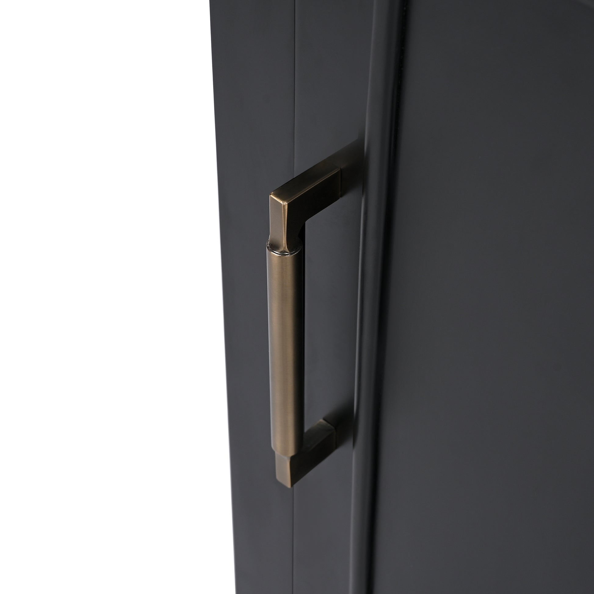20" Bathroom Vanity With Sink, Bathroom Cabinet With Two Doors, Door Shelf Storage And Adiustable Foot Pads, A Drawer, Black Black Solid Wood Mdf