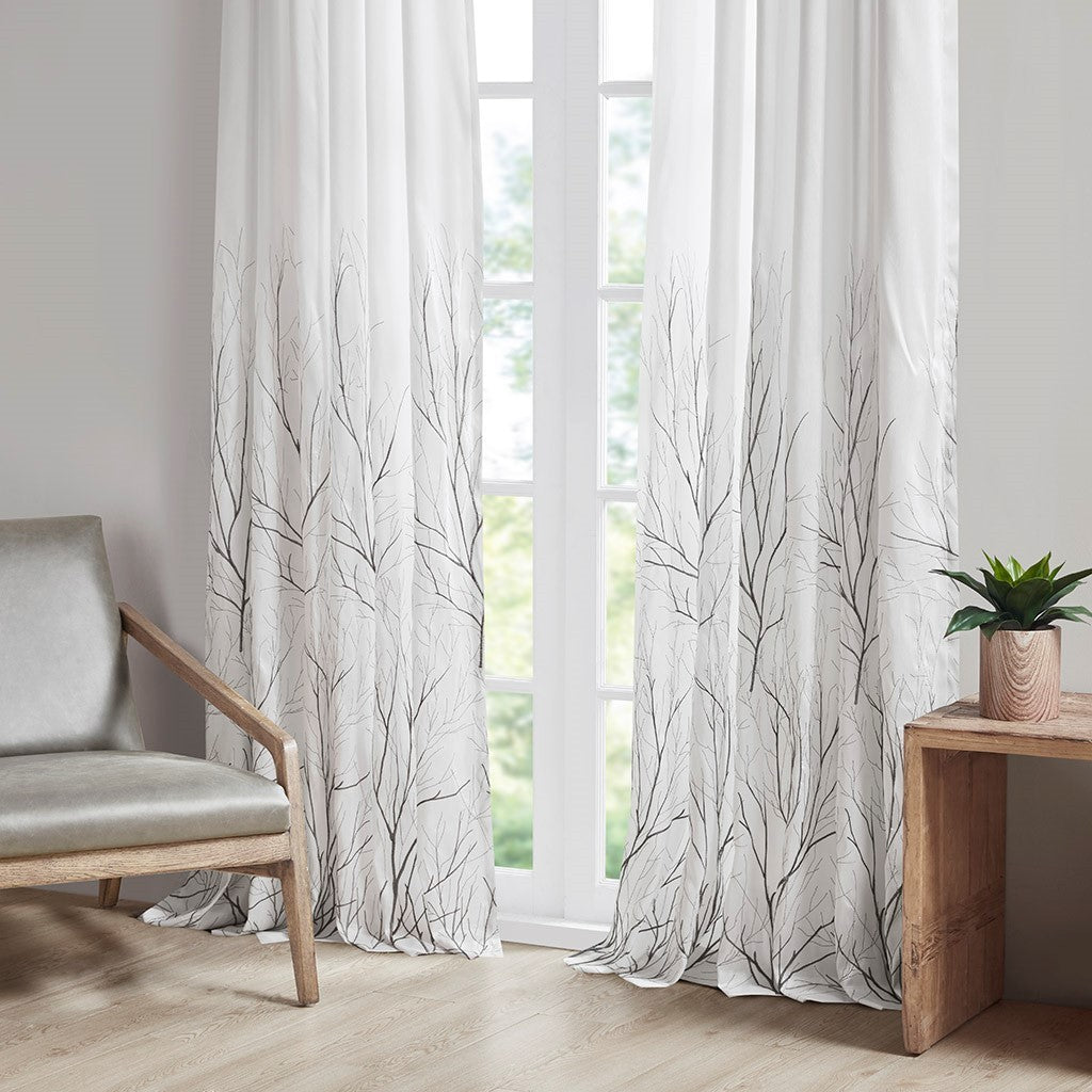 Curtain Panel White Polyester