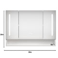 Modern 39X28 Inches Bathroom Cabinets, Medicine Cabinets With Mirrors And Led Lights, Bathroom Storage Cabinet With Multilevel Storage Compartments White 3 1 36 To 47 In 24 To 31 In Mirror Included Bathroom Wall Mounted Modern 5 10 Inches Aluminium