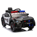 Licensed Dodge Charger,12V Kids Ride On Police Car W Parents Remote Control,Anti Collision Bar,Front& Top Alarm Light Design,Police Car Sticker,Megaphone,Three Speed,Slow Start,Four Wheel Suspension. Black Plastic