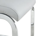 Table And Chair Set.A Rustic Industrial Rectangular Mdf Black Dining Table With Mdf Desktop And Electroplated Silver Metal Legs.Paried With 6 Chairs With Pu Cushion And Metal Legs. Black,Light Gray,Silver Seats 6 Mdf Metal