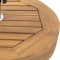 Ralph Round Umbrella Base Teak Concrete