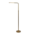 Verve Brassed Gold Floor Lamp With On Off Switch Adjustable Led Round Base Gold Table&Floor Lamps Led Brass,Metal