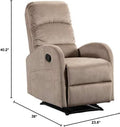 1Pc Adjustable Recliner Chair Gentle Lower Lumbar Massager Living Room Home Theater Bedroom Beige Color Beige Polyester Metal Primary Living Space Cushion Back Contemporary,Modern Foam Polyester