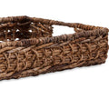 Madura Banana Leaf Trays Set Of 3 Brown Iron