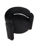 Accent Chair Black Fabric