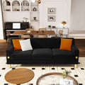 Fx P85 3S Bk 3 Seats Sofa Black Velvet 3 Seat