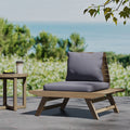 Sedona Club Chair Dark Grey Wood