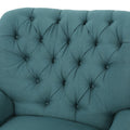 Indulge In Supreme Comfort: Electric Recliner Chair With Elegant Copper Accents And Soft Teal Upholstery Teal Fabric