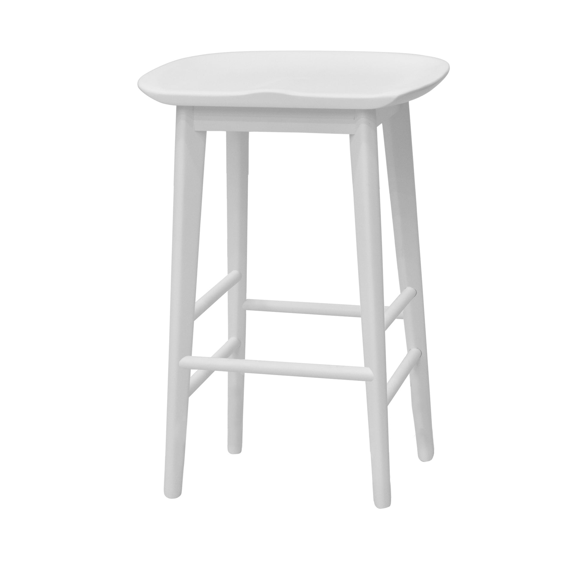 Hilton Counter Stool White White Wood