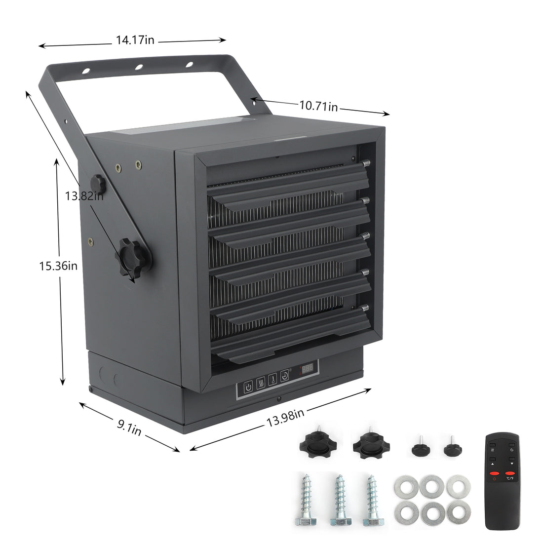 Garage Heater10000W Grey Iron