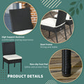 Outsunny 4 Pe Rattan Outdoor Dining Chairs With Cushions, Patio Wicker Dining Chairs With Backrests For Porch, Deck, Garden, Cream White Cream White Steel