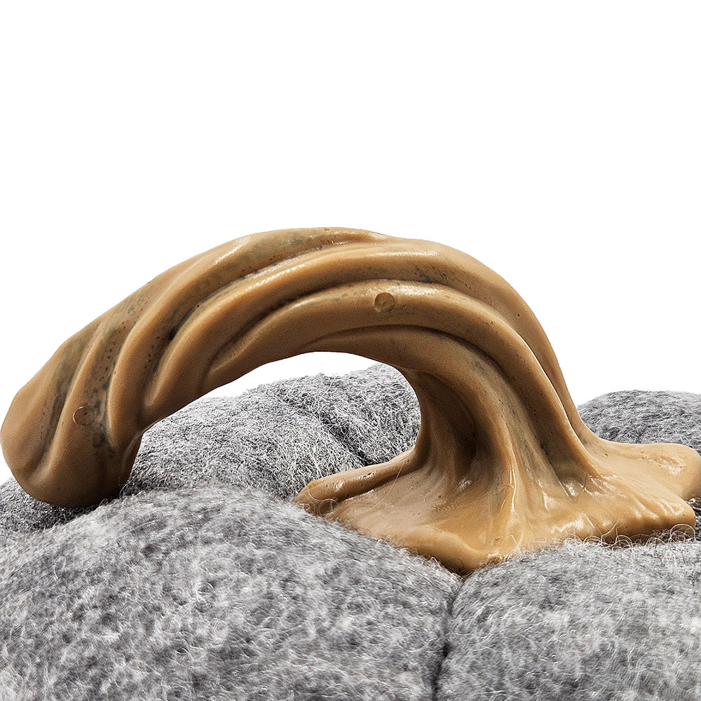 Set Of 3, 8.3X8.3X5.5" Gray Pumpkin, Pumpkin Ornament Decor For Holiday Harvest Festival Fall Festival & Thanksgiving Gray Polyester