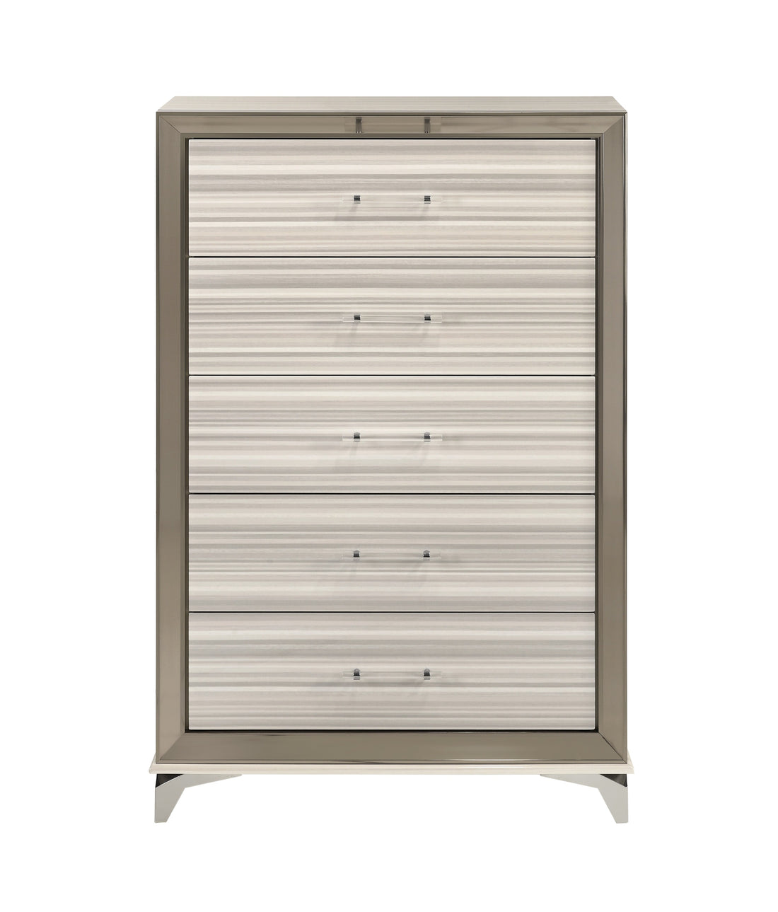 Star White Chest White Solid Wood Mdf