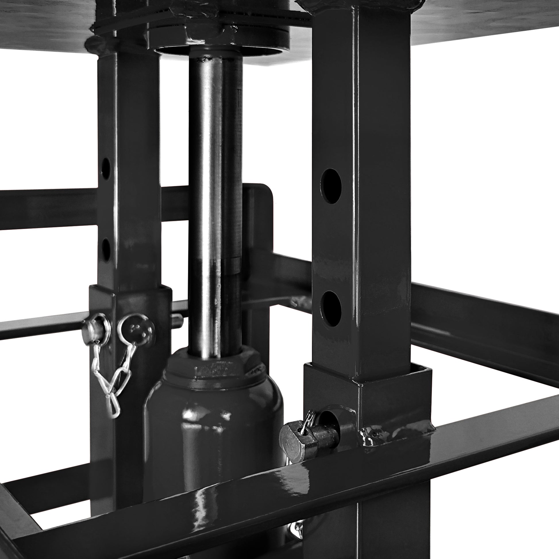 Hydraulic Car Ramps, 2 Pack Car Ramp High Lift, 11000Lbs Automotive Truck Cars Service Ramps, Low Profile Oil Change Ramps With Support Jack For Car Truck Trailer Garage Repair Black Black