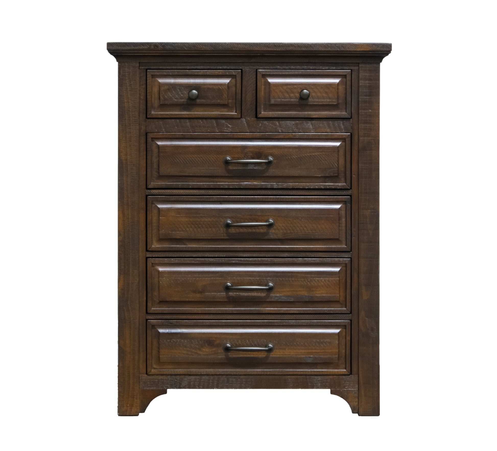 Verna Brown 6 Drawer Chest Brown Engineered Wood