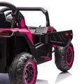 24V Two Seater Kids Ride On Utv W Parents Remote Control,Four Wheel Suspension,Slow Start,Large Wheel Design,Anti Collision Bar,Storage Space,Music,Usb,Bluetooth,Volume Control,Led Lights For Kids 3