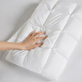 Overfilled Pillow Protector Single Piece King Size White Polyester