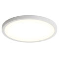 11.8 Inch Flush Mount Ceiling Light, 20W Led Nightlight Ceiling Light Fixture For Kitchen Bedroom Living Room White Abs
