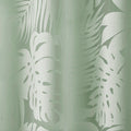 Palm Leaf Burnout Window Sheer Sage Green 50X95