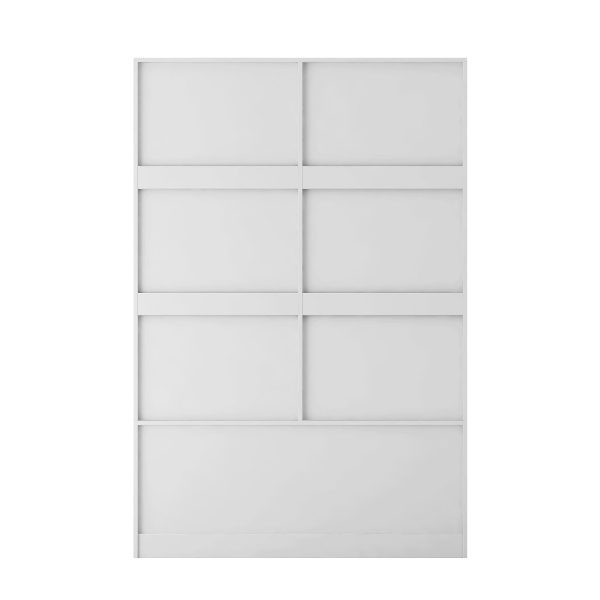 Tall Bedroom Armoire Wardrobe Closet Clothing Storage Cabinet With Hanging Rod Barn Door Drawers Open Shelves,White White Mdf