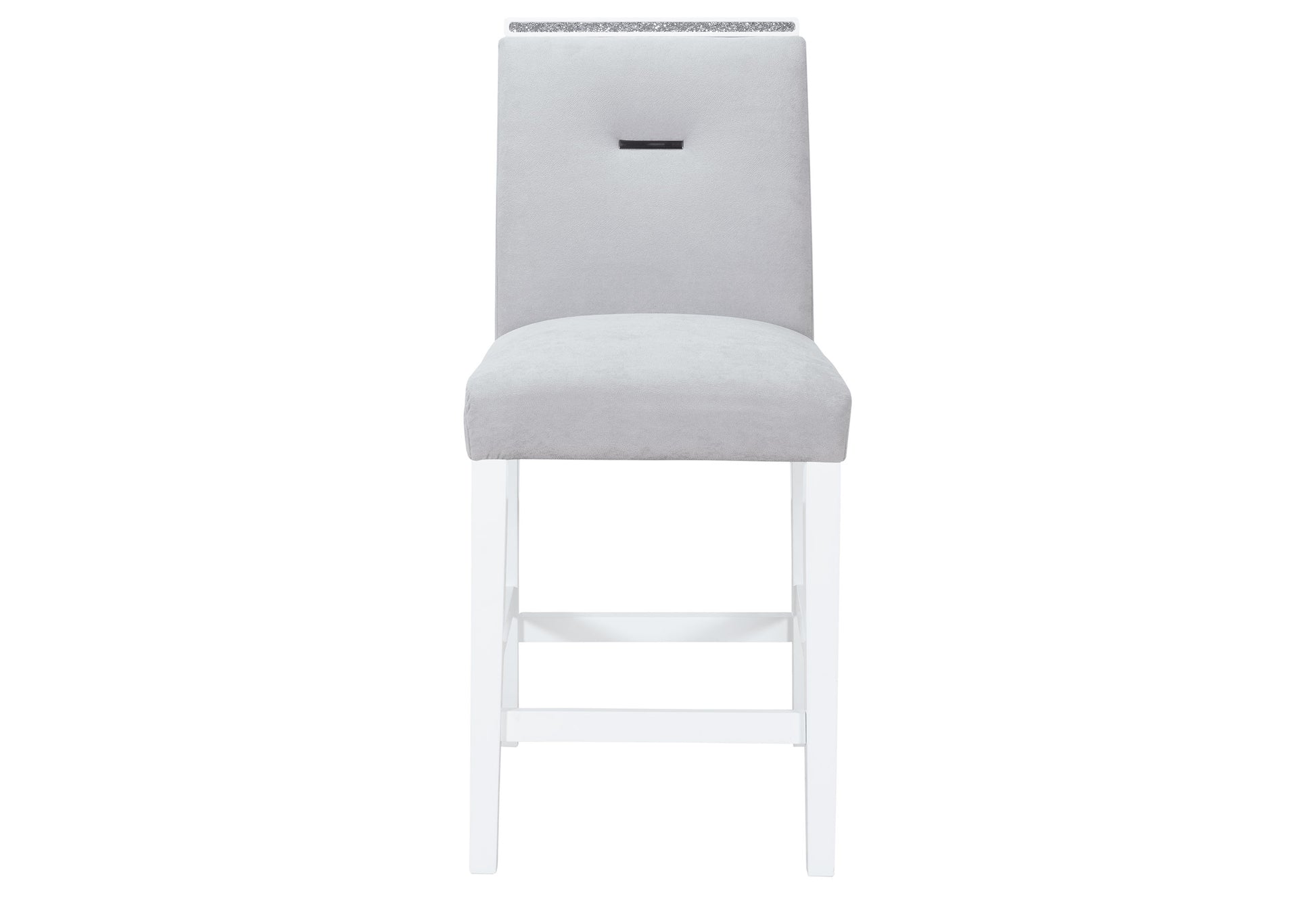 Ariya Grey Bar Stools Kit Of 2 Grey Rubber Wood