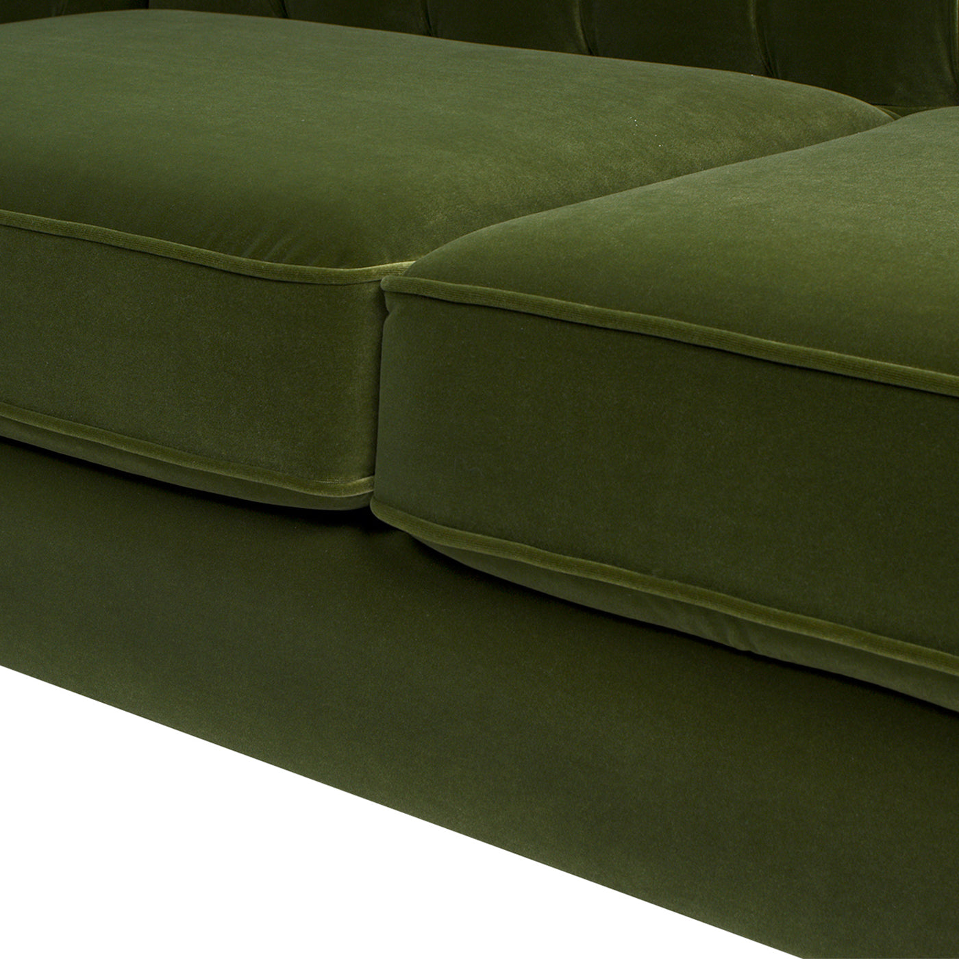 James 74" Modern Tuxedo Sofa, Olive Green Performance Velvet Olive Green Foam Velvet 2 Seat