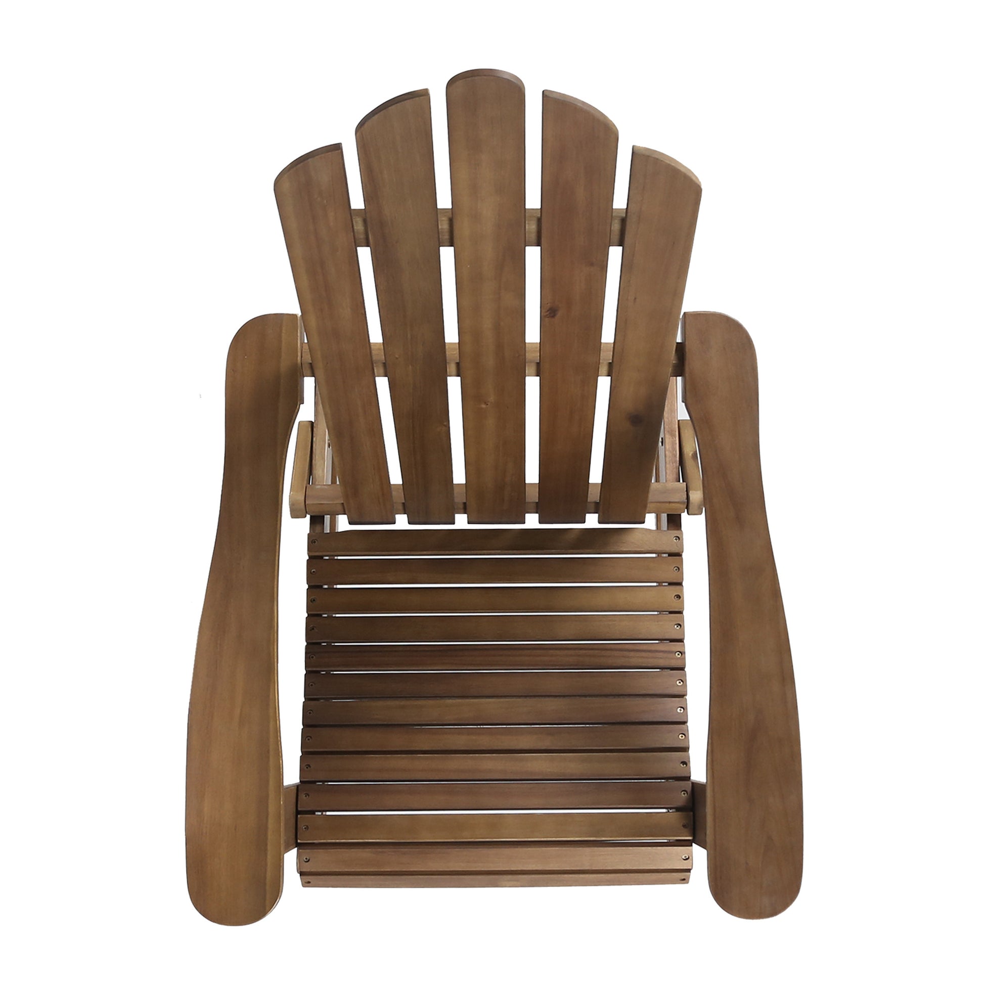 Hollywood Adirondack Rocking Chair Dark Brown Wood