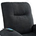 Recliner Chair With Message And Heater, Recliner Chair For Adult, Manual Control Message Chair Black Steel